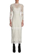 Women's Burberry Lace Midi Dress - White