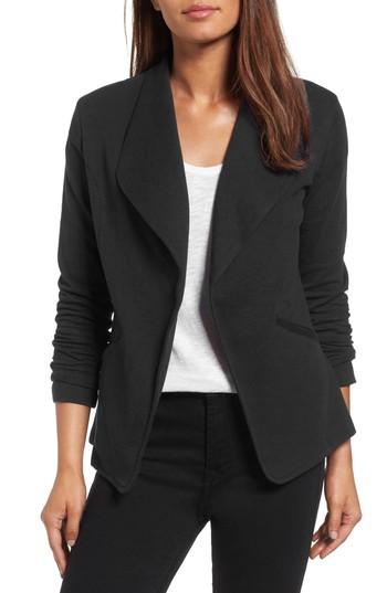 Petite Women's Caslon Knit Blazer, Size P - Black