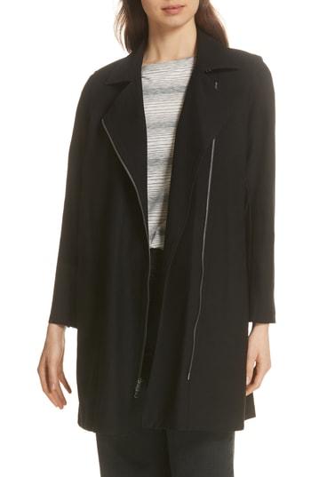 Women's Eileen Fisher Moto Long Jacket