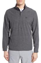 Men's Travis Mathew Pre Game Quarter Zip Pullover - Grey