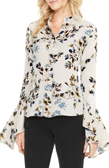 Women's Vince Camuto Timeless Bouquet Crepe Blouse
