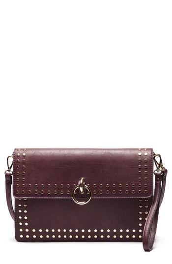 Sole Society Plam Crossbody Clutch - Red
