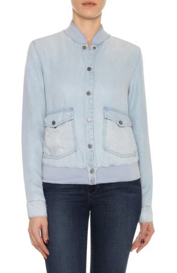 Women's Joe's Briggite Chambray Bomber Jacket - Blue