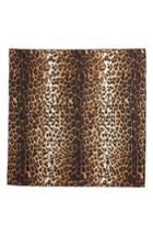 Women's Givenchy Leopard Print Square Silk Scarf, Size - Brown