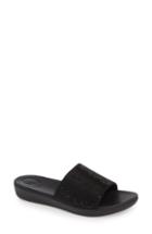 Women's Fitflop Sola Crystal Embellished Slide Sandal M - Black
