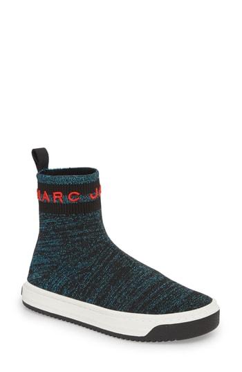 Women's Marc Jacobs Dart Sock Knit Sneaker Us / 35eu - Blue