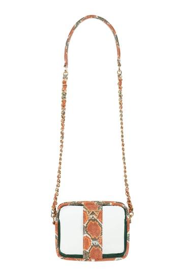 Kelly Wynne Clear Mingle Mingle Mini Crossbody Bag - Orange