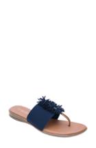 Women's Andre Assous Novalee Sandal M - Blue