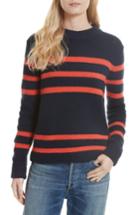 Women's Kule Stripe Cashmere Sweater - Blue