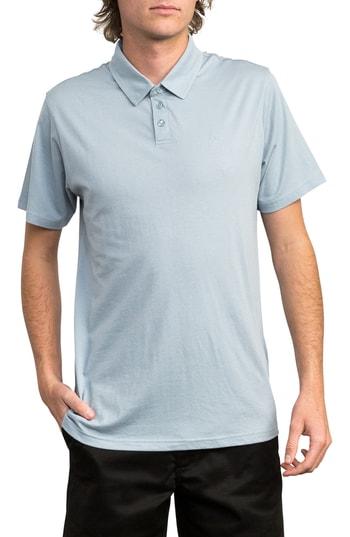 Men's Rvca Sure Thing Ii Polo - Blue