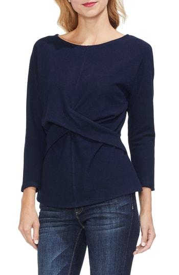 Women's Vince Camuto Cross Front Top - Blue