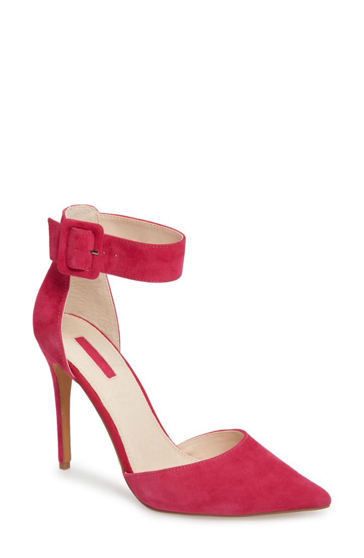 Women's Topshop Grace Ankle Strap Pump .5us / 41eu - Pink