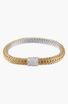 Women's John Hardy 'classic Chain' Diamond Two-tone Bracelet