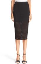 Women's T By Alexander Wang Circle Cutout Jacquard Skirt