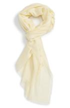Women's Nordstrom Cashmere & Silk Wrap, Size - Yellow