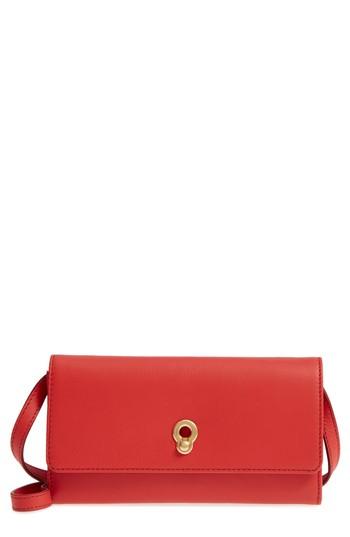 Cole Haan Zoe Leather Smartphone Crossbody Bag - Orange