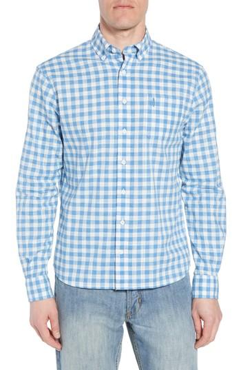Men's Johnnie-o Watts Regular Fit Sport Shirt, Size - Brown