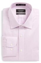 Men's Nordstrom Men's Shop Smartcare(tm) Traditional Fit Stripe Dress Shirt 32/33 - Pink