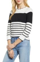 Women's Halogen Scallop Neck Sweater - Ivory