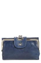 Women's Hobo 'alice' Leather Wallet - Blue