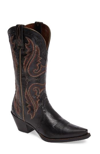 Women's Ariat 'western Heritage X Toe' Boot M - Black