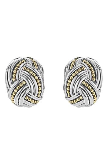 Women's Lagos Torsade Rectangle Omega Earrings