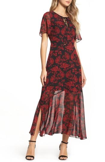 Women's Sam Edelman Red Rose Midi Dress - Red