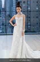 Women's Ines Di Santo Bryant Strapless Silk Lace Gown, Size In Store Only - Ivory