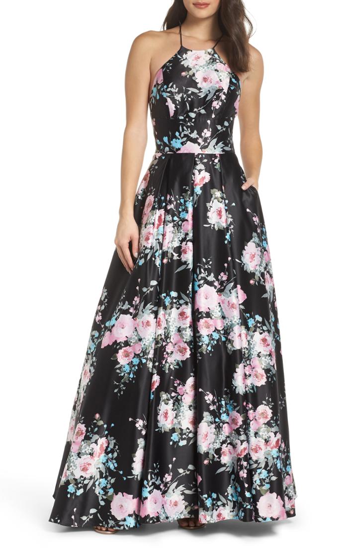 Women's Blondie Nites Halter Neck Ballgown