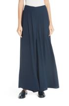 Women's Eileen Fisher Wide Leg Silk Pants (similar To 14w) - Blue