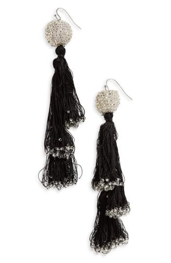 Women's New Friends Colony Layered Tassel Statement Earrings
