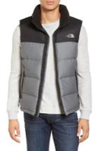 Men's The North Face Nuptse Water Repellent Down Vest - Grey