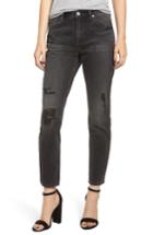 Women's Blanknyc Rivington Ripped High Waist Tapered Jeans - Black