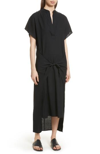 Women's Vince Wrap Front Maxi Dress - Black