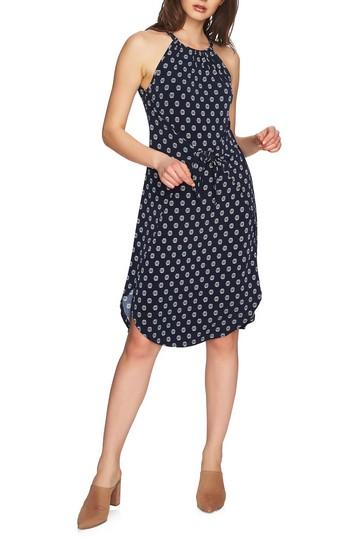 Women's 1.state Tie Front Halter Style Dress - Blue