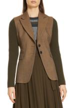 Women's Lewit Knit Sleeve Blazer - Brown