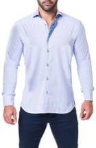 Men's Maceoo Einstein Dot Trim Fit Sport Shirt (s) - Blue