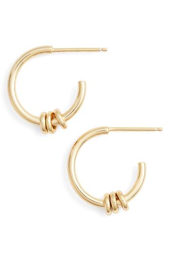 Women's Argento Vivo Rings Mini Hoop Earrings