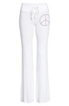 Women's Dream Scene Peace Track Pants - White