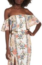 Women's Show Me Your Mumu Nica Off The Shoulder Crop Top - Pink