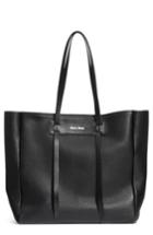 Miu Miu Pebbled Leather Shopper - Black