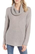 Women's Caslon Mix Stitch Funnel Neck Wool Blend Sweater - Grey