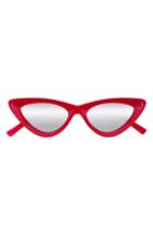 Women's Adam Selman X Le Specs Luxe Lolita 49mm Cat Eye Sunglasses - Opaque Red