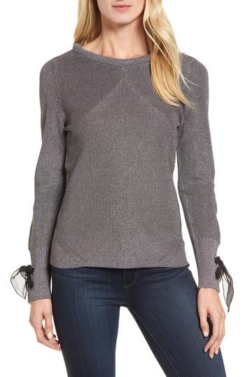 Women's Nic+zoe Metallic Muse Top - Grey