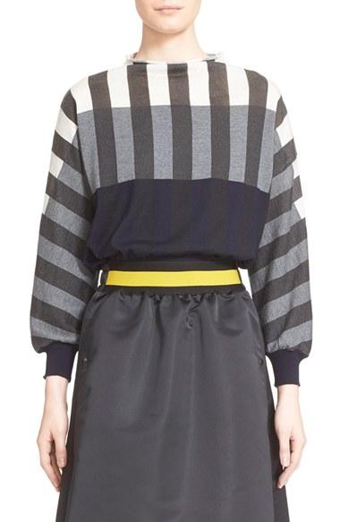 Women's Tomas Maier Colorblock Merino Wool Sweater