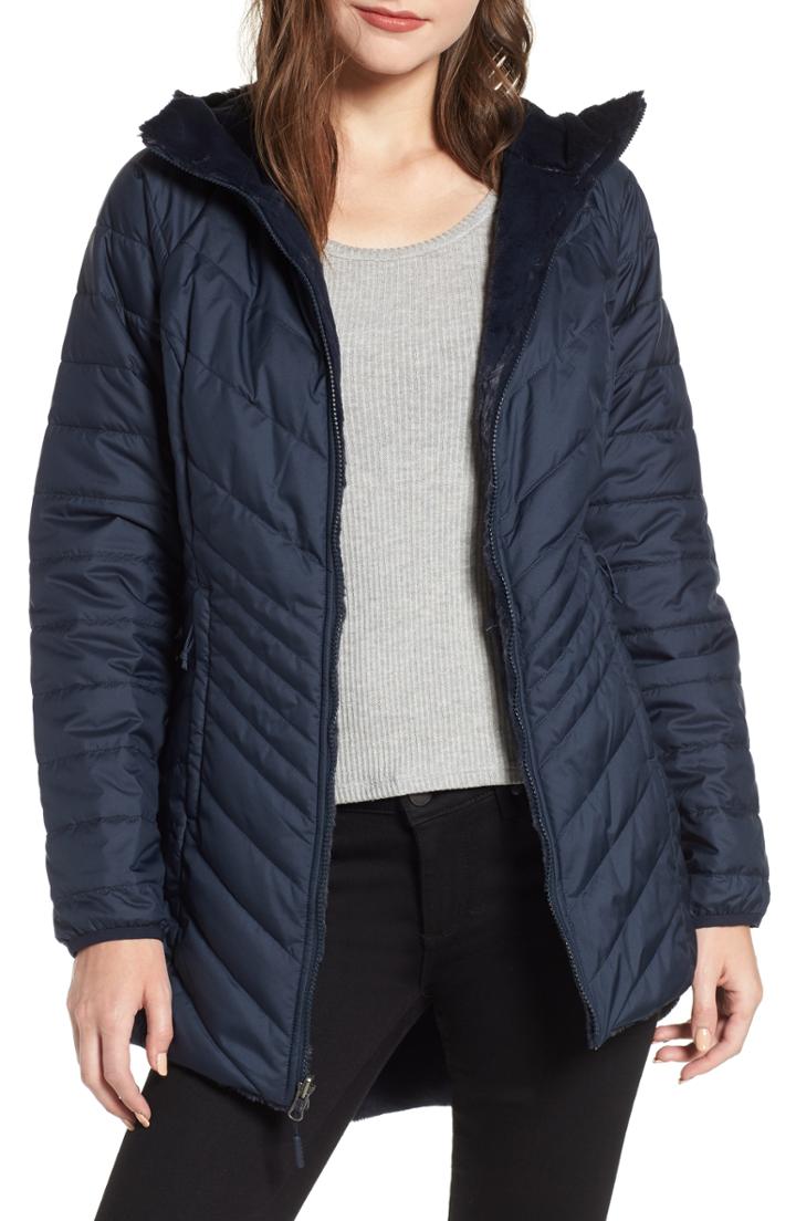 Women's The North Face Mossbud Reversible Insulated Parka - Blue
