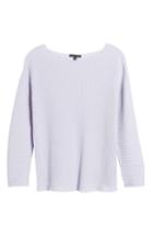 Women's Eileen Fisher Ribbed Cashmere Sweater, Size - Blue