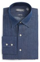 Men's Michael Bastian Trim Fit Denim Dress Shirt .5l - Blue