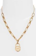 Women's Michael Kors Padlock Pendant Necklace
