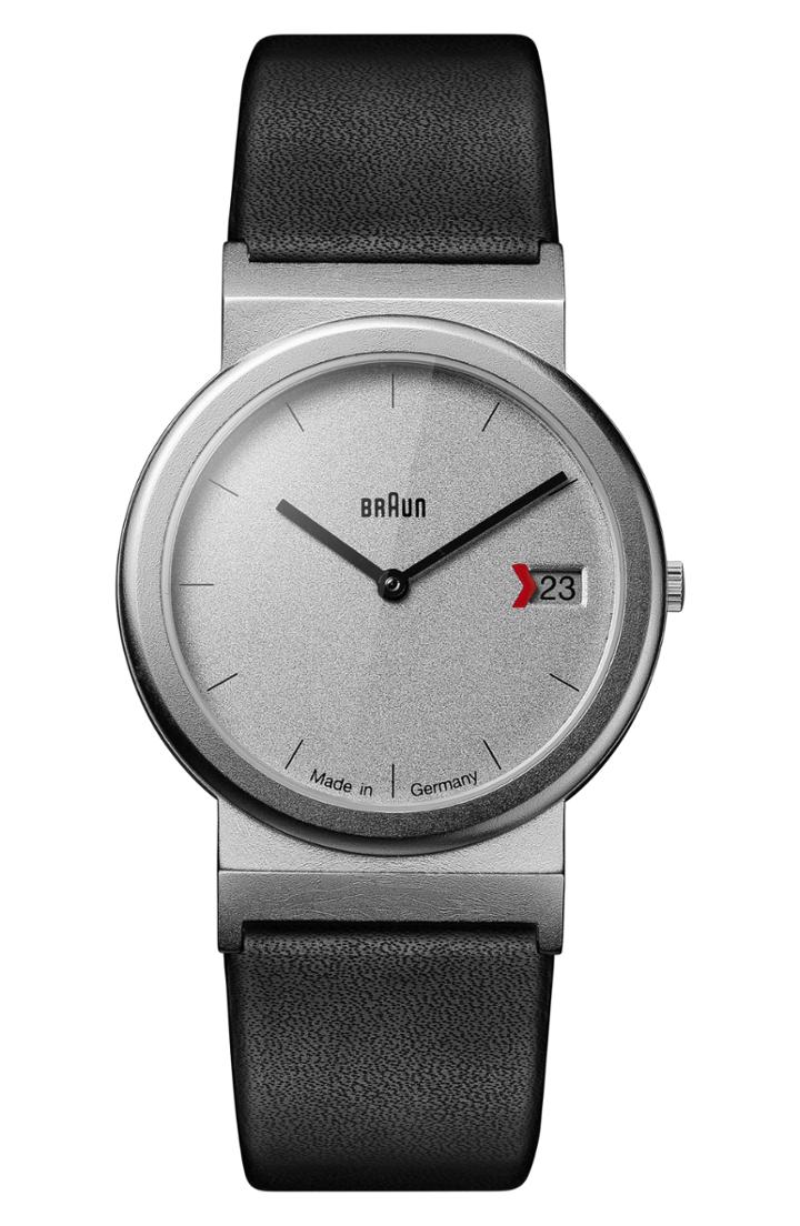 Women's Braun Classic Leather Strap Watch, 34mm